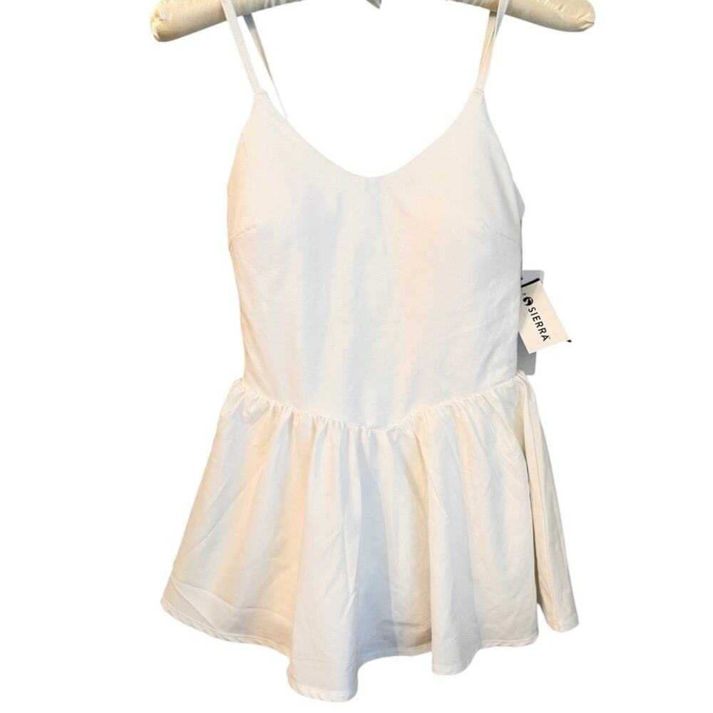 Balance Collection Soren Dress White Athletic Tennis Dress Built-In Shorts XS